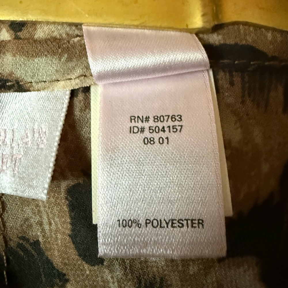 Victoria's Secret Brown and Tan Animal Print Pajama Pants - Picture 5 of 6